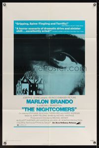 6x590 NIGHTCOMERS reviews 1sh '72 Marlon Brando, Michael Winner English horror!