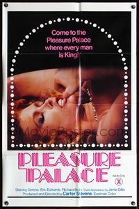 6x660 PLEASURE PALACE 1sh '79 Jamie Gillis, where every man is king, super sexy close up Serena!