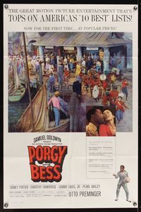 6x664 PORGY & BESS reviews 1sh '59 Sidney Poitier, Dorothy Dandridge & Sammy Davis Jr.!