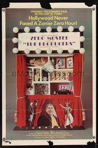 6x693 PRODUCERS 1sh '67 Mel Brooks, Zero Mostel & Gene Wilder perform on Broadway!