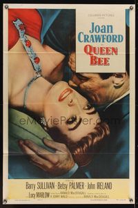 6x702 QUEEN BEE style B 1sh '55 Joan Crawford is all honey on the outside, all fury on the inside!