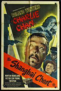 6x784 SHANGHAI CHEST 1sh '48 Roland Winters as Charlie Chan!