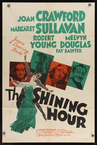 6x788 SHINING HOUR style C 1sh '38 Melvyn Douglas, Joan Crawford, Margaret Sullavan, Robert Young