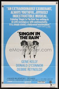 6x798 SINGIN' IN THE RAIN 1sh R75 Gene Kelly, Donald O'Connor, Debbie Reynolds, classic musical!