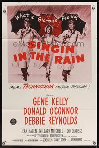 6x797 SINGIN' IN THE RAIN 1sh R56 Gene Kelly, Donald O'Connor, Debbie Reynolds, classic!