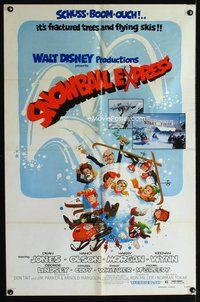 6x818 SNOWBALL EXPRESS 1sh R74 Walt Disney, Dean Jones, wacky winter fun art!