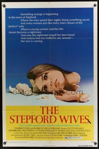 6x852 STEPFORD WIVES 1sh '75 wild image of shattered Katharine Ross, from Ira Levin's novel!