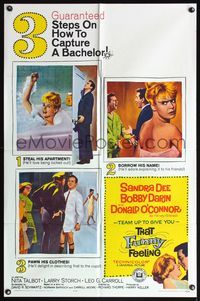 6x890 THAT FUNNY FEELING 1sh '65 sexy naked Sandra Dee in tub, Bobby Darin, Donald O'Connor