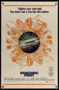 6x947 VANISHING POINT 1sh '71 car chase cult classic, you never had a trip like this before!