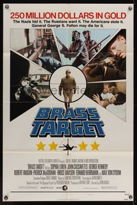 6y105 BRASS TARGET style E 1sh '78 Sophia Loren, George Kennedy & Max Von Sydow search for Nazi gold