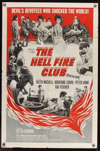 6y332 HELLFIRE CLUB 1sh '60 devil's devotees who shocked the world!