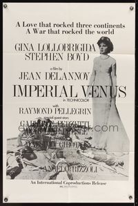 6y375 IMPERIAL VENUS 1sh '72 Venere imperiale, full-length Gina Lollobrigida, Jean Delannoy!