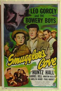 6y790 SMUGGLERS' COVE 1sh '48 Leo Gorcey, Huntz Hall, the Bowery Boys!
