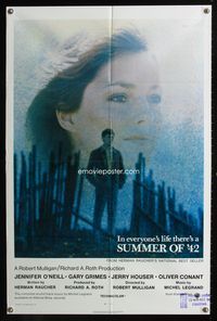 6y833 SUMMER OF '42 int'l 1sh '71 in everyone's life there's a summer like this, Jennifer O'Neill!