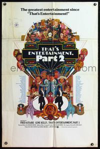 6y860 THAT'S ENTERTAINMENT PART 2 int'l 1sh '75 Fred Astaire, Gene Kelly & many MGM greats!
