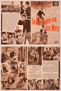 6z116 AROUND THE WORLD IN 80 DAYS German program '56 all-stars, great different images!