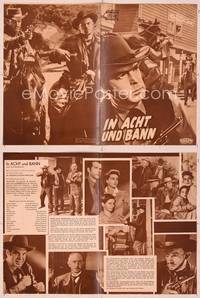 6z118 AT GUNPOINT German program '55 different images of cowboy Fred MacMurray + Dorothy Malone!