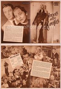 6z119 BEYOND A REASONABLE DOUBT German program '56 Fritz Lang noir, Andrews, Fontaine, sexy Nichols