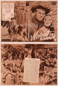 6z125 BURNING HILLS German program '56 different images of pretty Natalie Wood & Tab Hunter!