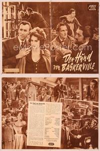 6z132 HOUND OF THE BASKERVILLES German program '59 Peter Cushing, great different images!