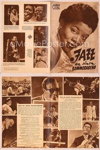 6z137 JAZZ ON A SUMMER'S DAY German program '60 Louis Armstrong, Mahalia Jackson, Dinah Washington