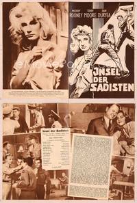 6z146 PLATINUM HIGH SCHOOL German program '60 different images of Yvette Mimieux & Mickey Rooney!