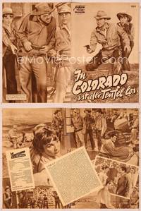6z150 SHEEPMAN German program '58 different images of cowboy Glenn Ford & Shirley MacLaine!