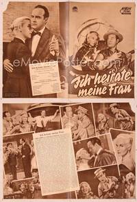 6z155 THAT CERTAIN FEELING German program '56 Bob Hope, Eva Marie Saint, George Sanders, different!