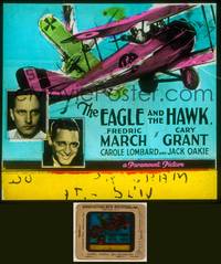 6z021 EAGLE & THE HAWK glass slide '33 Cary Grant & Fredric March dedicate their lives to death!
