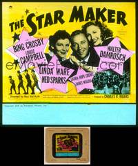 6z054 STAR MAKER glass slide '39 Bing Crosby between pretty Louise Campbell & Linda Ware!