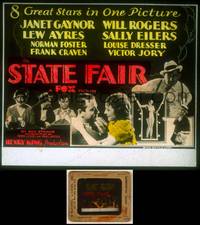 6z055 STATE FAIR glass slide '33 Will Rogers, Janet Gaynor, Lew Ayres & Sally Eilers!