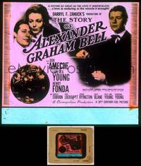 6z056 STORY OF ALEXANDER GRAHAM BELL glass slide '39 Don Ameche, Loretta Young, Henry Fonda