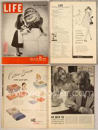 6z111 LIFE MAGAZINE magazine April 28, 1947, Bambi Linn & Humpty Dumpty from Alice in Wonderland!