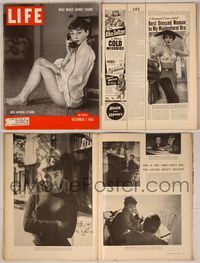 6z113 LIFE MAGAZINE magazine December 7, 1953, classic images of pixie Audrey Hepburn!