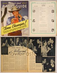 6z087 MOVIE & RADIO GUIDE magazine Apr. 27-May 3 1940, Jack Benny from Buck Benny Rides Again!