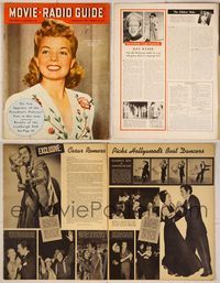 6z089 MOVIE & RADIO GUIDE magazine August 23-29 1941, Frances Langford from American Cruise!