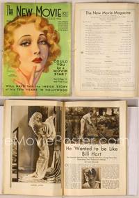 6z081 NEW MOVIE MAGAZINE magazine August 1931, sexy art of Helen Twelvetrees by Rolf Armstrong!