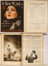 6z079 NEW MOVIE MAGAZINE magazine June 1931, sexy art of Constance Bennett by Rolf Armstrong!
