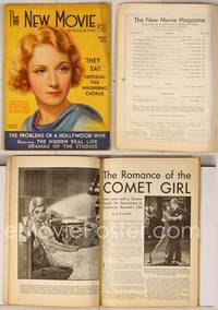 6z078 NEW MOVIE MAGAZINE magazine May 1931, great artwork of Marlene Dietrich by Jules Erbit!