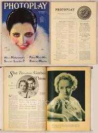 6z070 PHOTOPLAY magazine December 1930, art of glamorous Kay Francis in fur by Earl Christy!