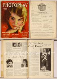 6z066 PHOTOPLAY magazine February 1930, artwork of pretty Ruth Chatterton by Earl Christy!