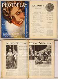 6z067 PHOTOPLAY magazine March 1930, cool art of smiling Joan Crawford in fur by Earl Christy!