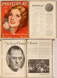 6z069 PHOTOPLAY magazine November 1930, great art of beautiful Loretta Young by Earl Christy!