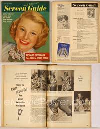 6z101 SCREEN GUIDE magazine July 1949, smiling close up of June Allyson from The Stratton Story!
