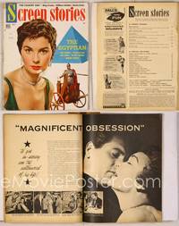 6z104 SCREEN STORIES magazine October 1954, Jean Simmons & Victor Mature from The Egyptian!
