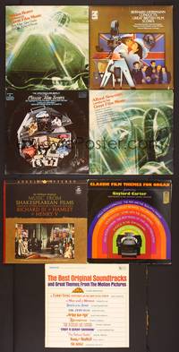6z009 7 VINYL MOVIE SOUNDTRACK ALBUMS #2 classic scores by great composers, Herrmann, Rozsa!