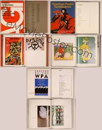 6z012 3 HARDCOVER POSTER BOOKS Posters of the WPA, Alliance Graphique, American Renaissance!