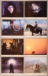 7a341 LADYHAWKE 8 color 11x14 stills '85 close-up of Michelle Pfeiffer & young Matthew Broderick!