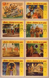7a001 ABBOTT & COSTELLO GO TO MARS 8 LCs '53 wacky astronauts Bud & Lou in outer space!