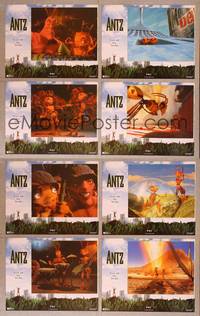 7a025 ANTZ 8 int'l LCs '98 Woody Allen, computer animated insects, every ant has his day!
